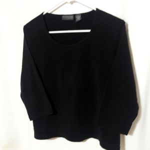 Relativity knit top blk 3/4 sleeves PL great condition..not worn